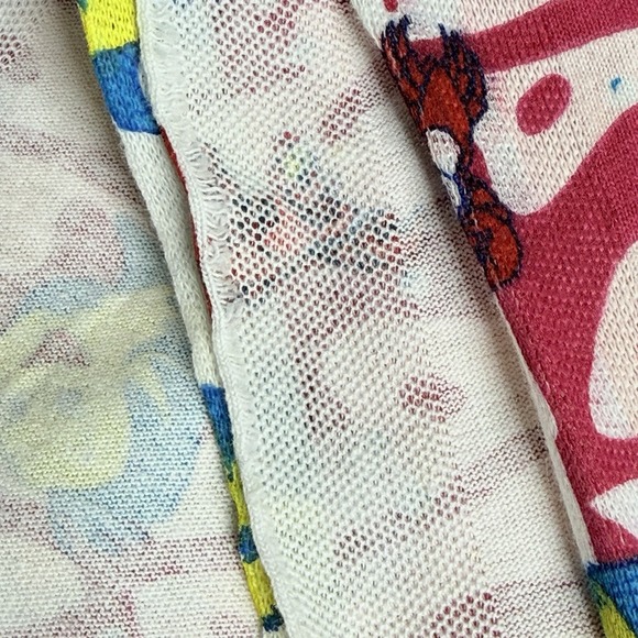 90s Disney Little Mermaid Cotton Knit Fabric 2.5 Yds X 60" Sebastian Flounder - Picture 4 of 5